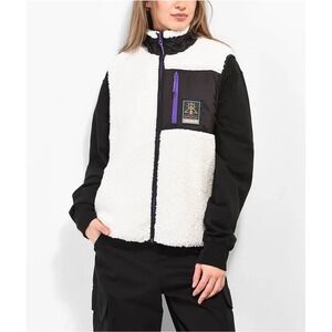 Dravus Marinda Full Zip Sherpa Fleece Vest /‎ Women's Size Large